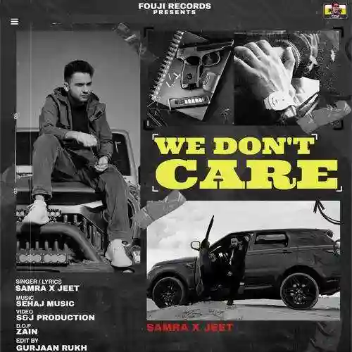 We Dont Care - Samra cover image